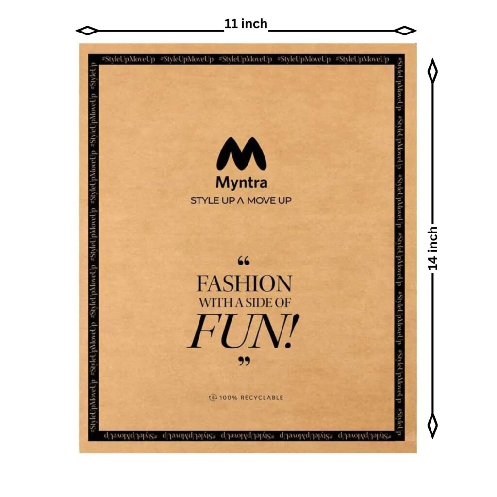 11×14 inch myntra paper polybag